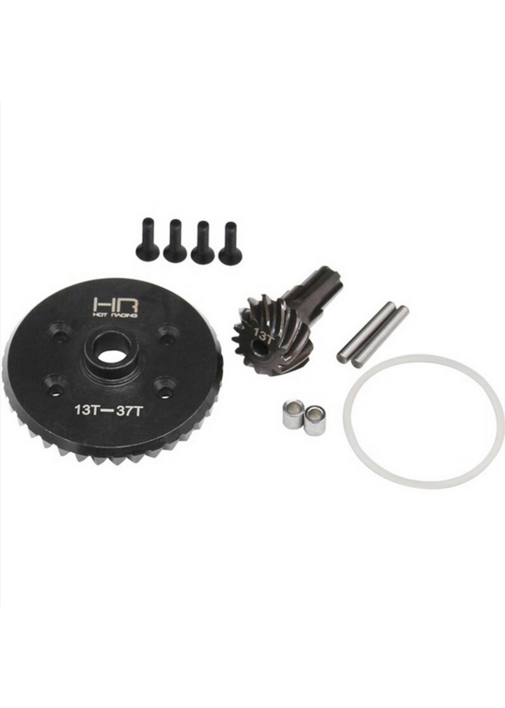 Hot Racing HRAATF9337 Hot Racing Steel Helical Diff Ring/Pinion - BLX 3S 4S