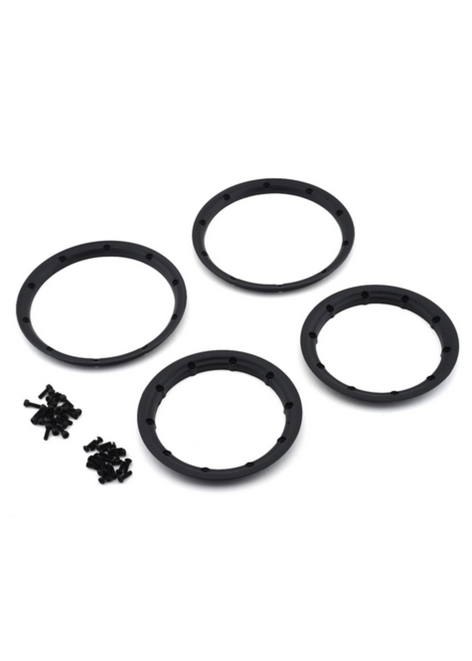 Losi LOS45022 Losi Wheel & Beadlock Set, Grey (2): 5ive-T 2.0