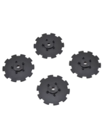 JConcepts JCO3352BD JConcepts Hazard Wheel Dish (Black) (4) (TEN-SCTE)