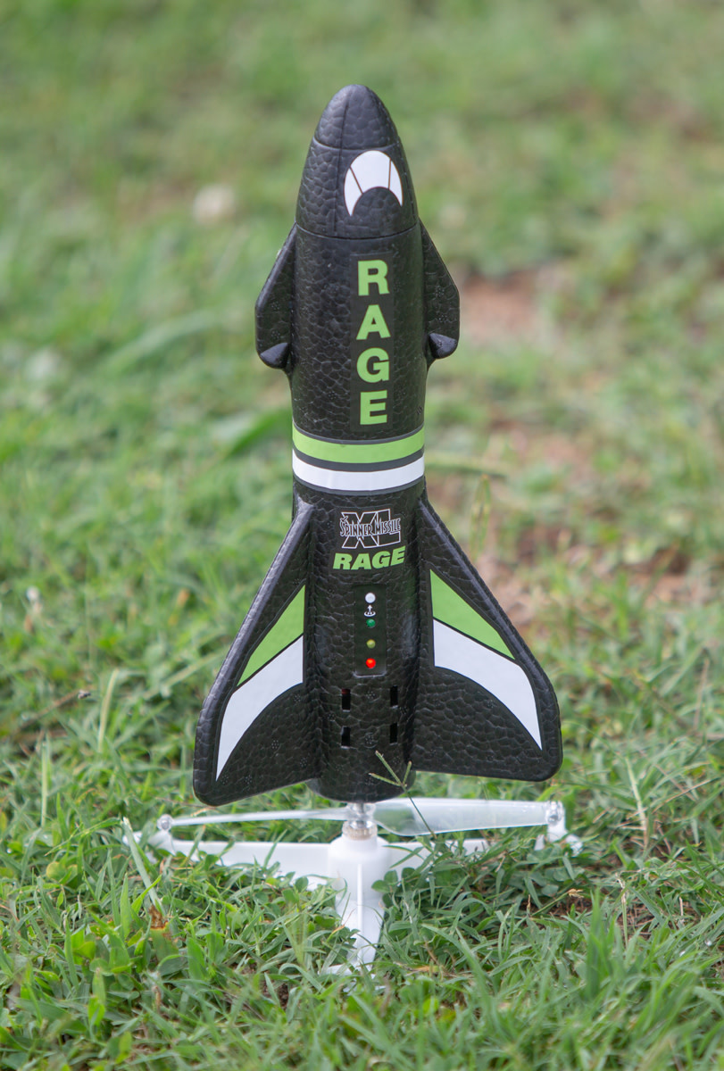 RGR4150B Rage RC Spinner Missile XL Electric Black Fast Eddie