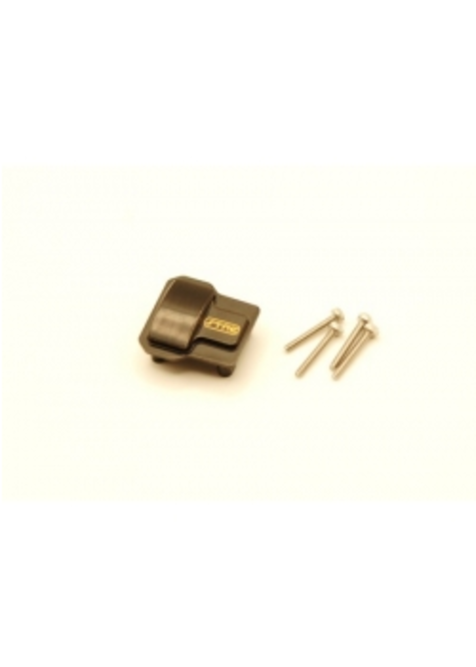 ST Racing Concepts ST9738DBR ST Racing Concepts Brass Diff Cover for Traxxas TRX-4M Black