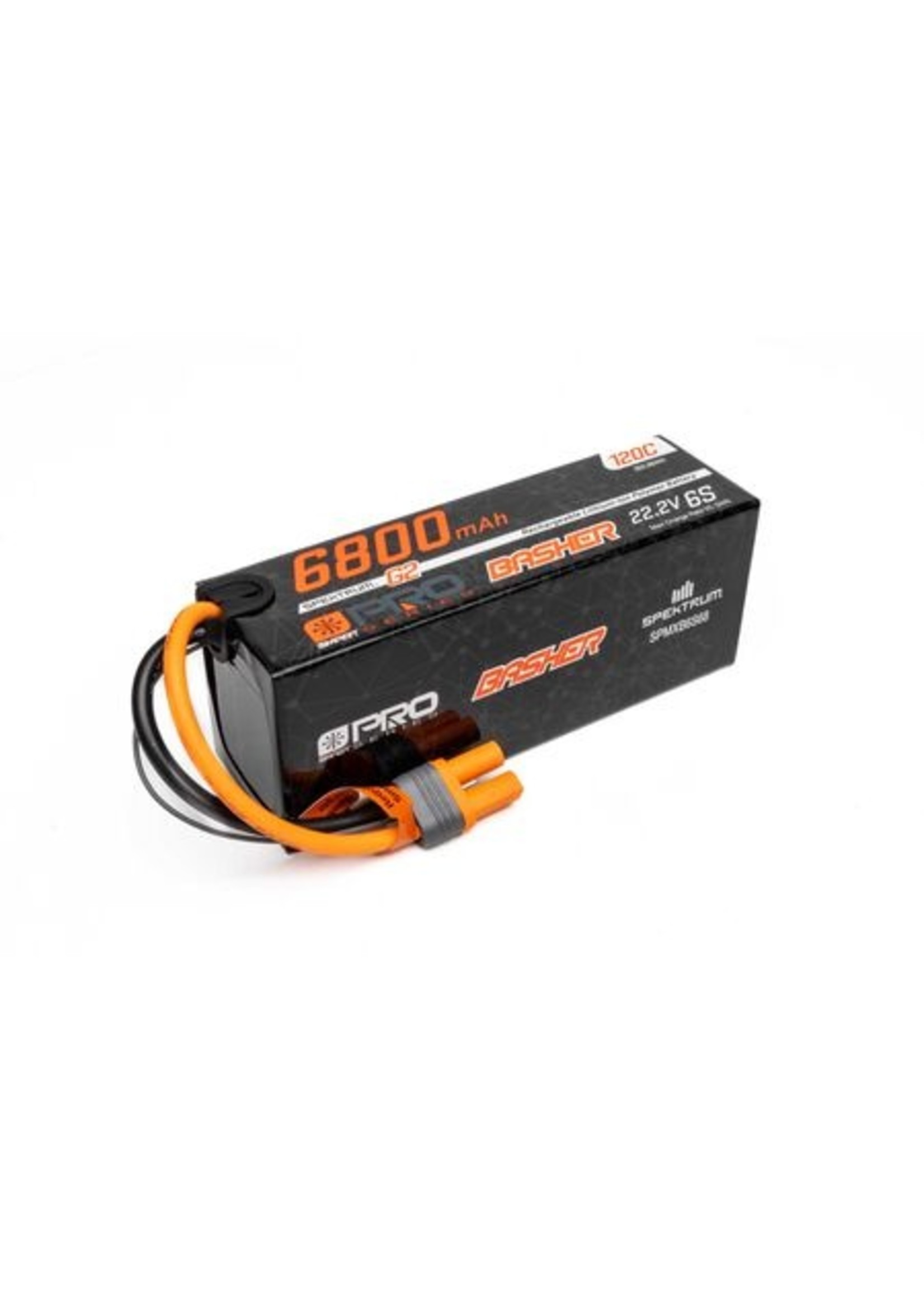 Spektrum SPMXB6S68 Spektrum 22.2V 6800mAh 6S 120C Smart G2 Pro Basher LiPo: IC5