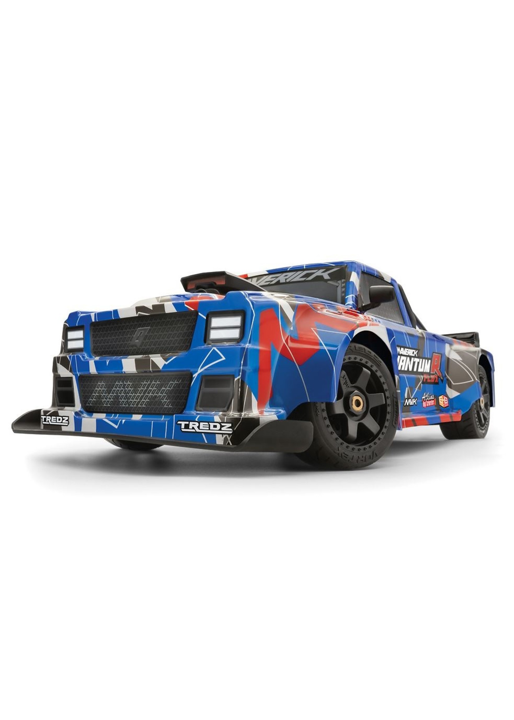 Maverick MVK150312 Maverick QuantumR Flux 4S 1/8 4WD RTR Race Truck - Blue / Red