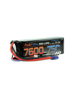 Power Hobby PHB3S760075CEC5HCS Power Hobby 7600mAh 11.1V 3S 75C LiPo Battery with Hardwired EC5