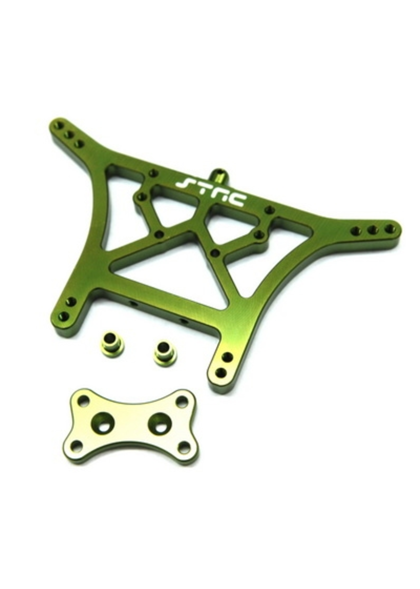 ST Racing Concepts SPTST3638G ST Racing Concepts Aluminum 6mm Heavy Duty Rear Shock Tower for Traxxas Stampede/Rustler/Bandit/Slash (Green)