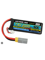 Common Sense RC 2S2000-50X Common Sense RCLectron Pro 7.4V 2000mAh 50C Lipo Battery with XT60 Connector + CSRC adapter for XT60 batteries to popular RC vehicles