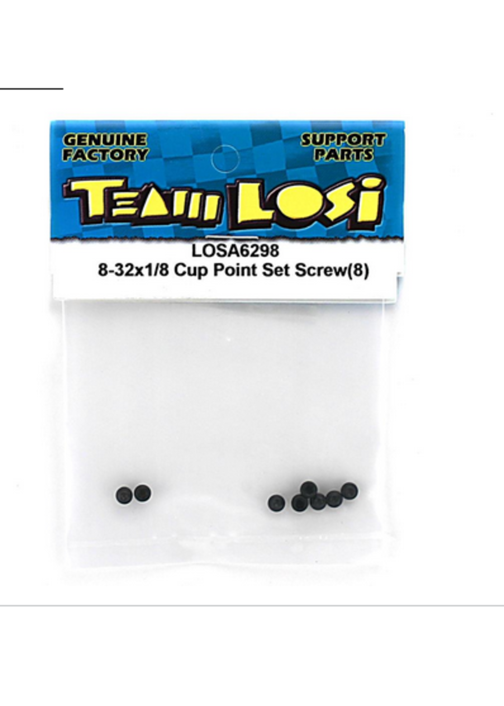 Losi LOSA6298 Losi 8-32 x 1/8 Cup Point Setscrew (8)