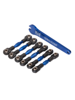 Traxxas TRA8341X Traxxas Turnbuckles, aluminum (blue-anodized), camber links, 32mm (front) (2)/ camber links, 28mm (rear) (2)/ toe links, 34mm (2)/ aluminum wrench
