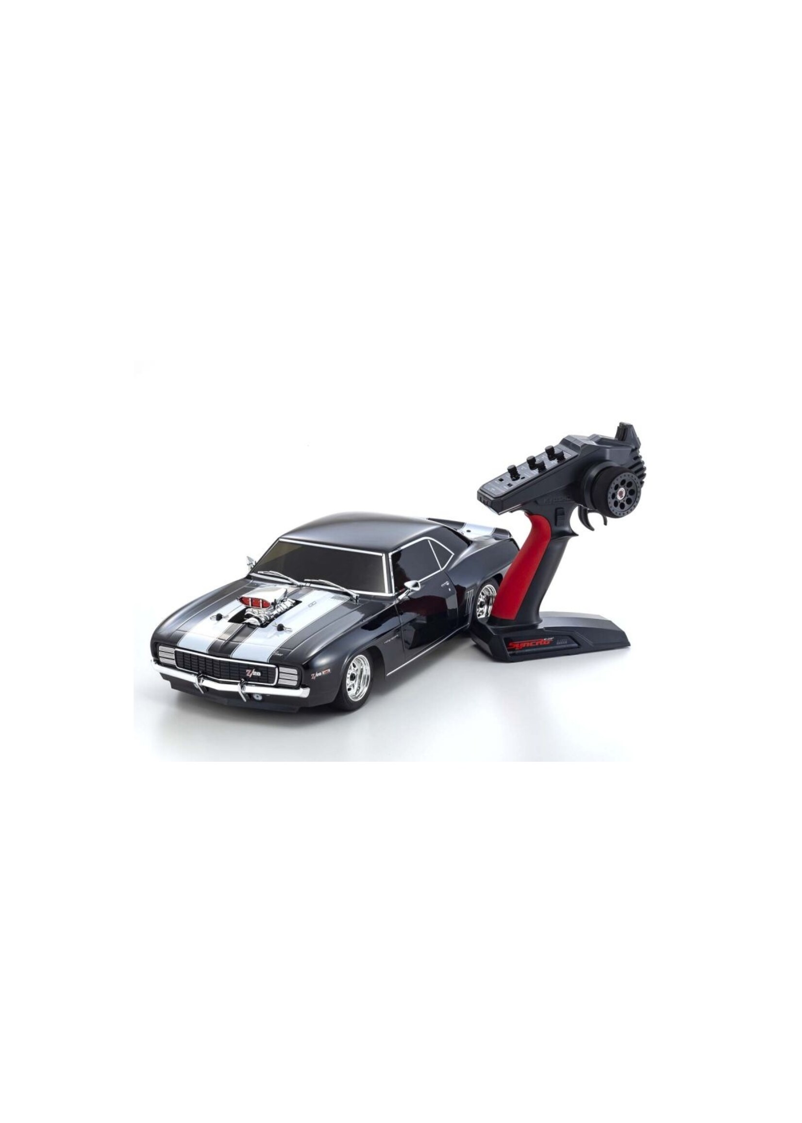 Kyosho KYO34493T1 Kyosho Fazer Mk2 1969 Chevy Camaro Z/28 RS Supercharged VE, Tuxedo Black, 1/10 Electric 4WD Touring Car