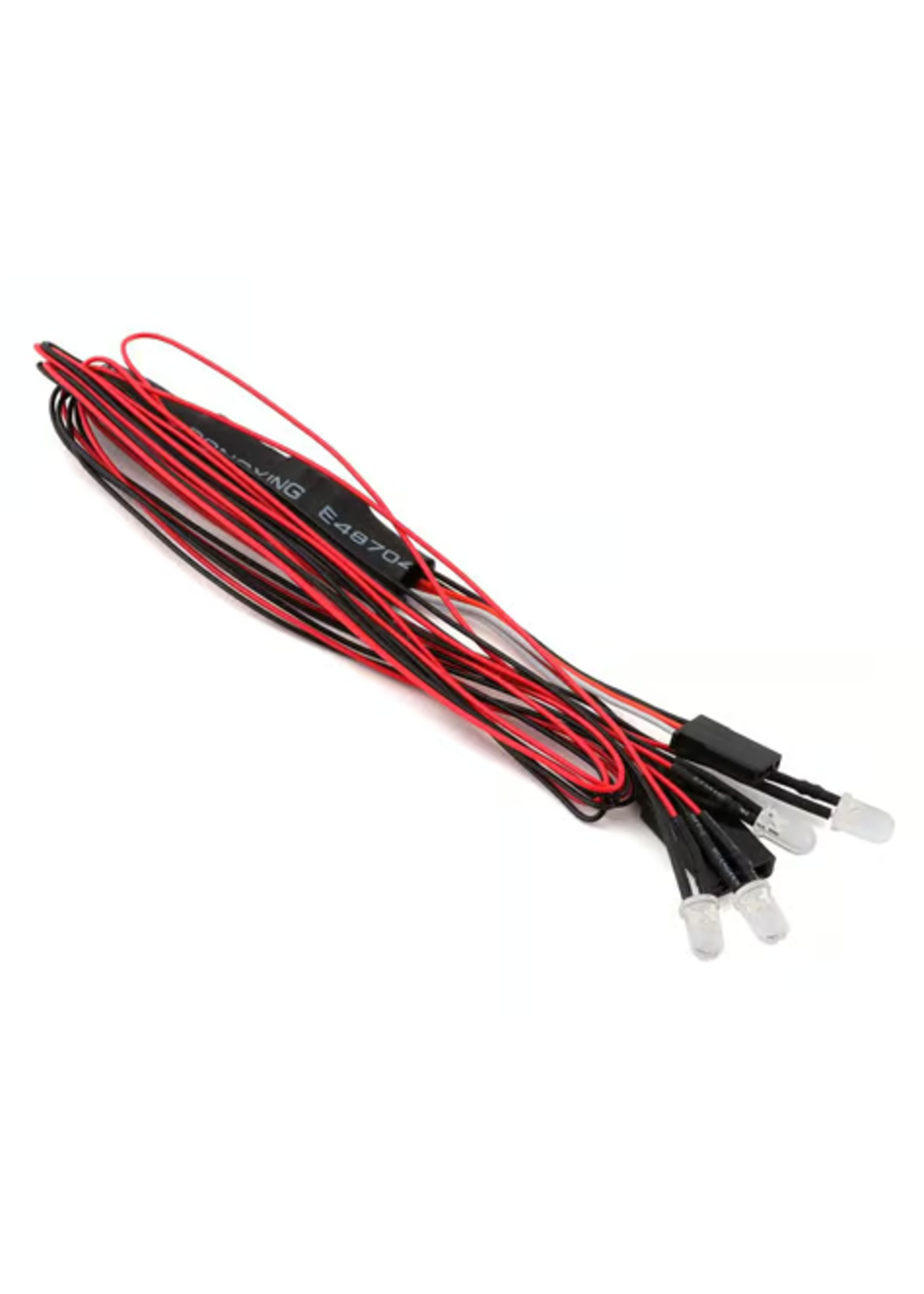 Kyosho KYO97054-4R Kyosho LED Light Unit (Φ5/4 Bulbs/L=400/Red)