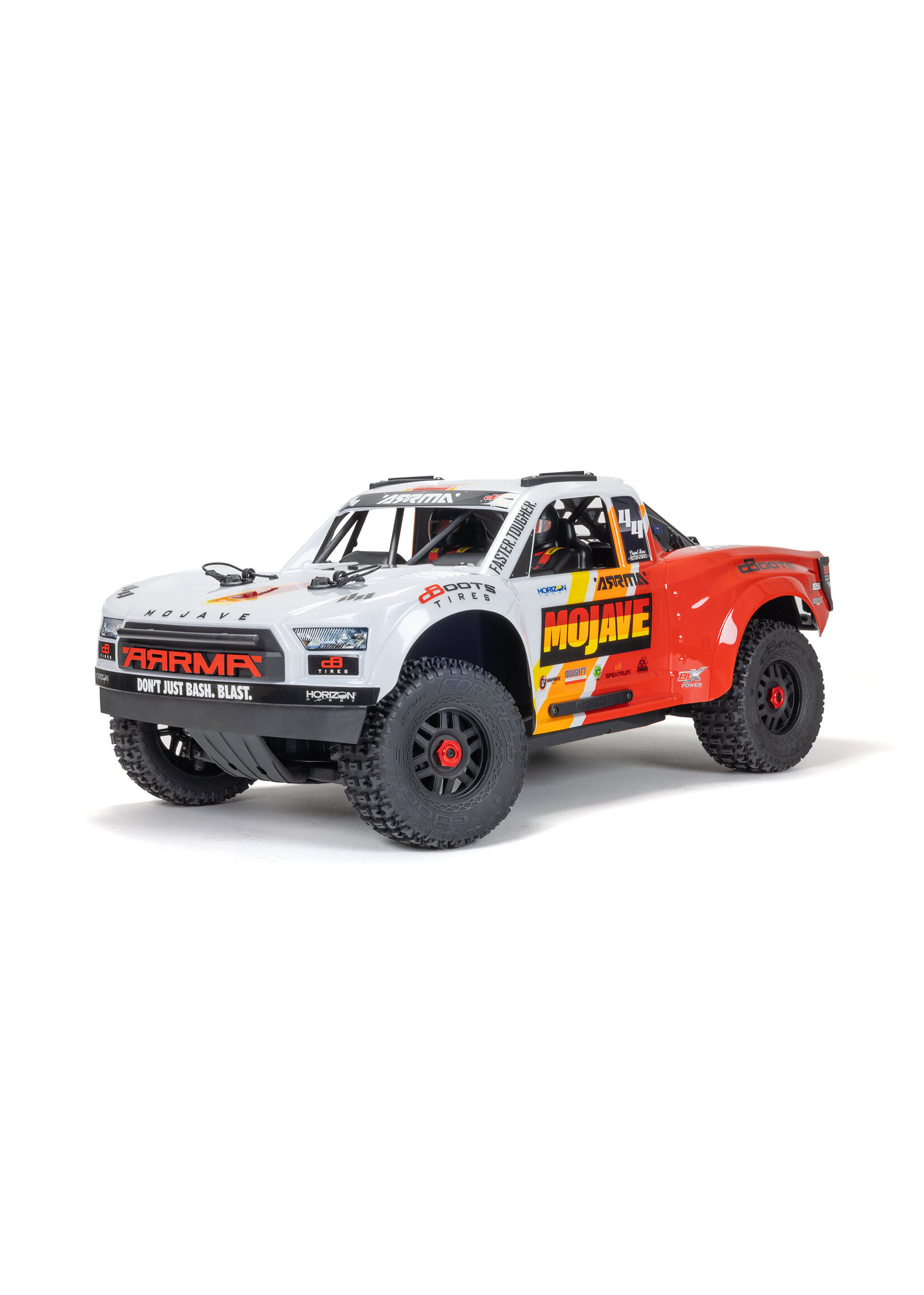 ARRMA ARA4404 Arrma 1/8 MOJAVE 4X4 4S BLX Desert Truck RTR, White