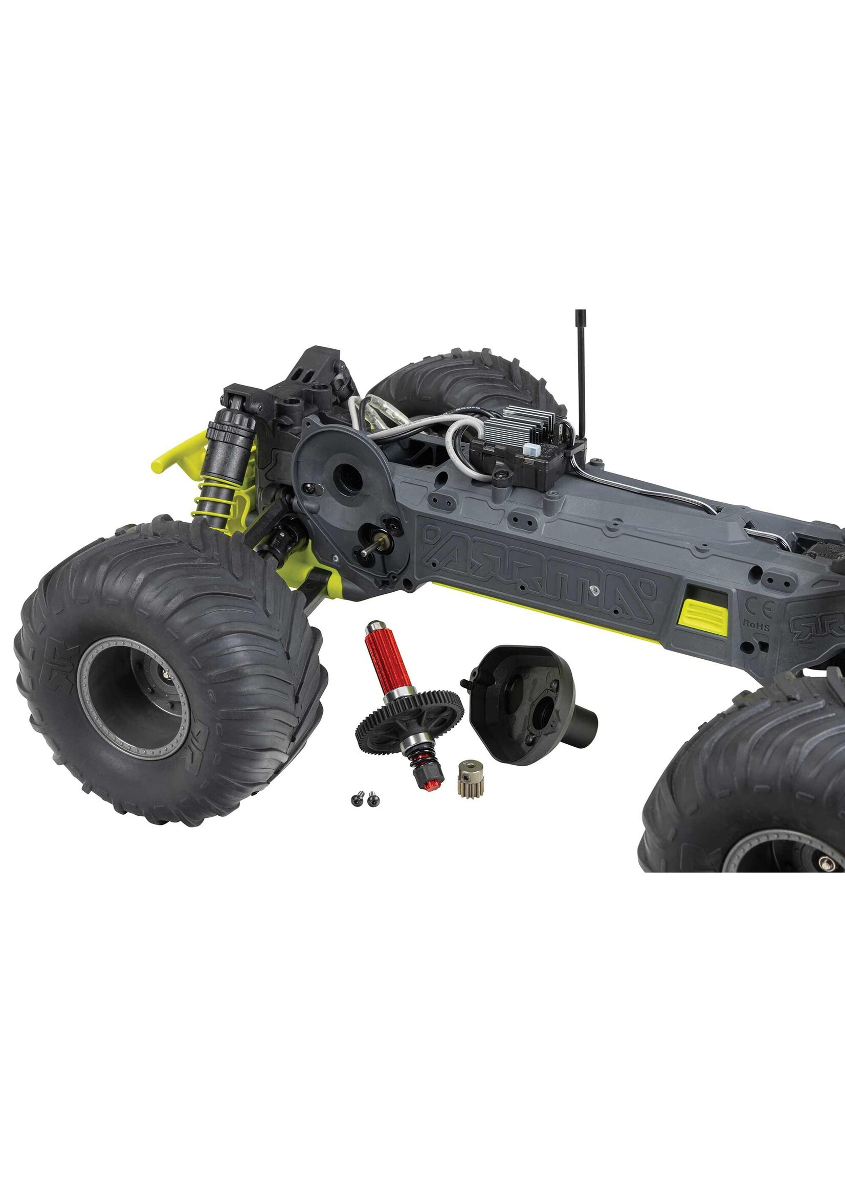 ARRMA ARA3230S ARRMA 1/10 GORGON 4X2 MEGA 550 Brushed Monster Truck RTR with Battery & Charger