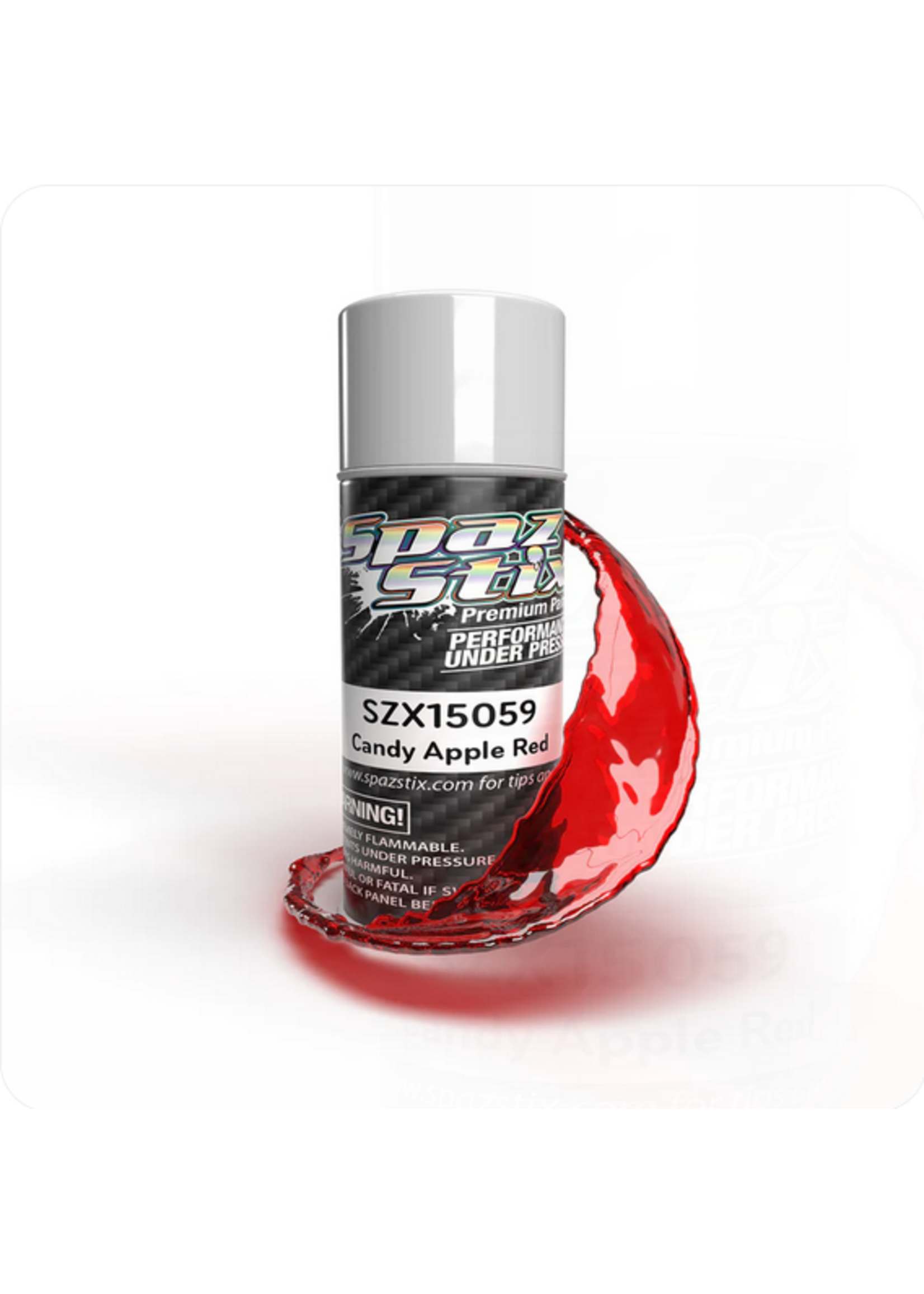 Spaz Stix SZX15059 Spaz Stix Candy Apple Red Aerosol Paint, 3.5oz Can