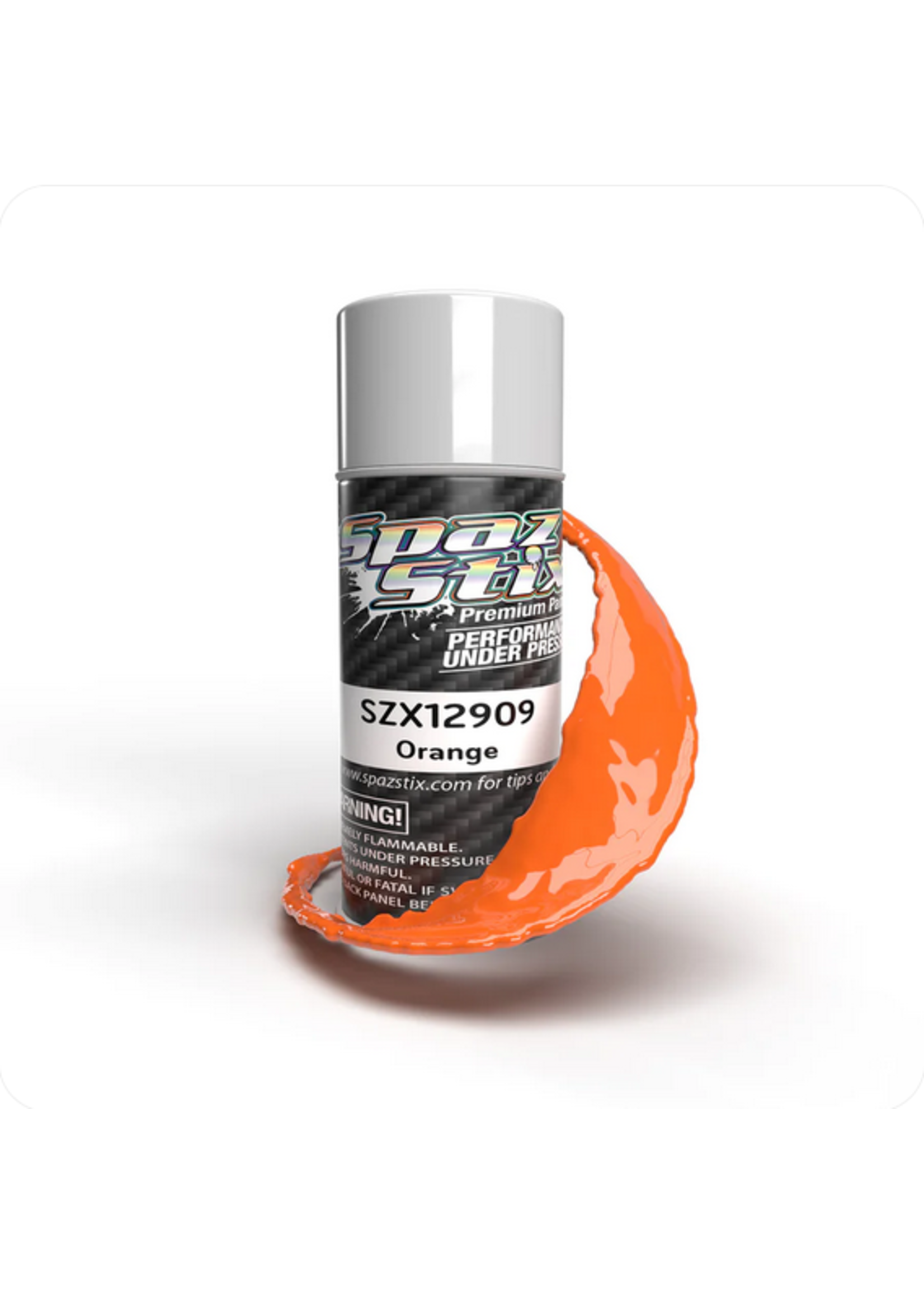 Spaz Stix SZX12909 Spaz Stix Solid Orange Aerosol Paint, 3.5oz Can