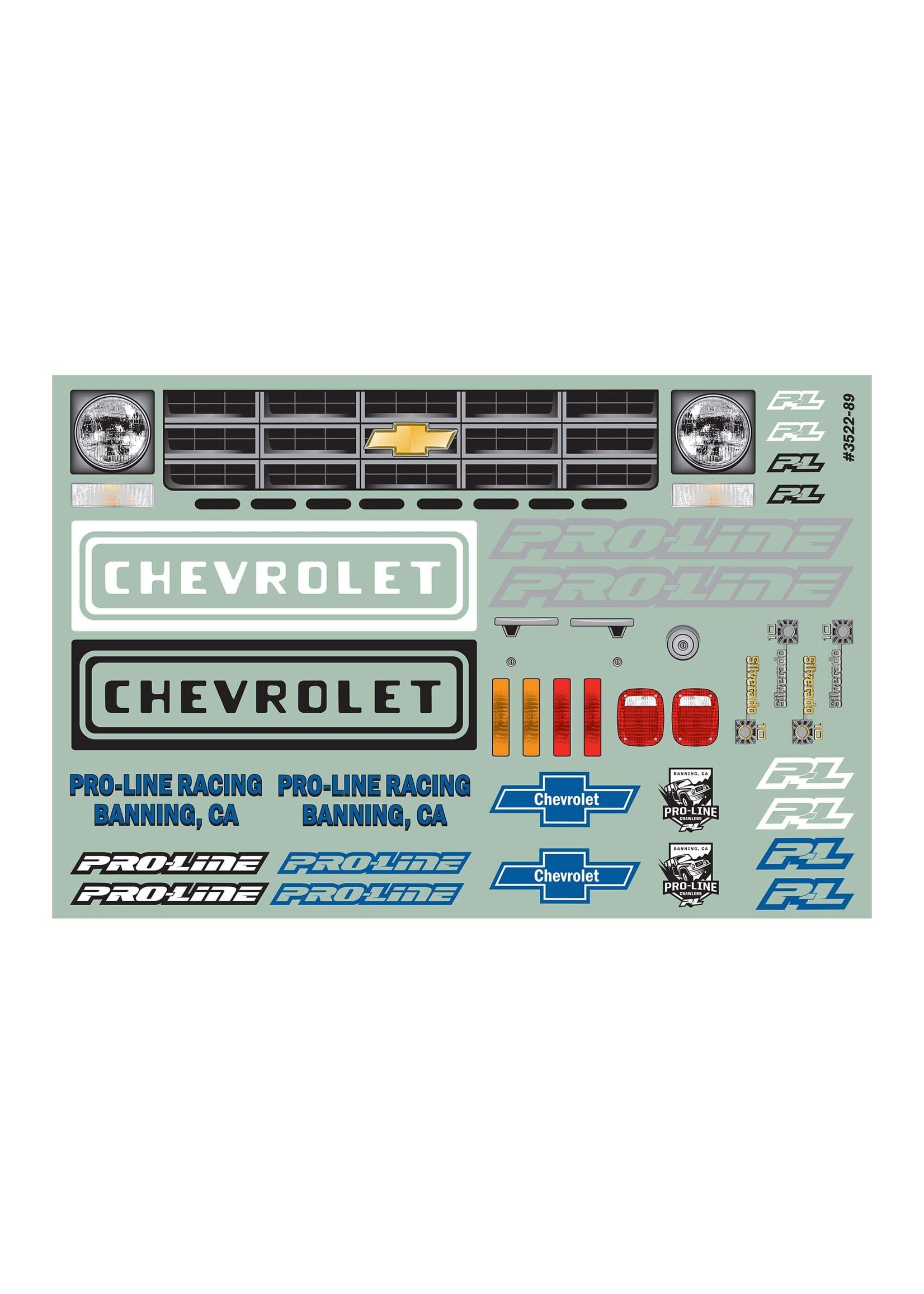 Pro-Line Racing PRO352200 Pro-Line 1978 Chevy K-10 for 12.3 WB Scale Crawlers