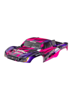 Traxxas TRA5851-PINK Body, Slash® 2WD (also fits Slash® VXL & Slash 4X4), pink & purple (painted, decals applied) (assembled with front & rear latches for clipless mounting)