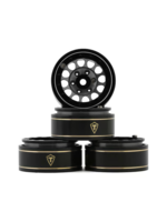Treal 1.0 Beadlock Wheels 12 Spokes Classic Rims (4P) for SCX24 AX24 FCX24 TRX4M 1/24 1/18 Crawler Car-Type I Gray