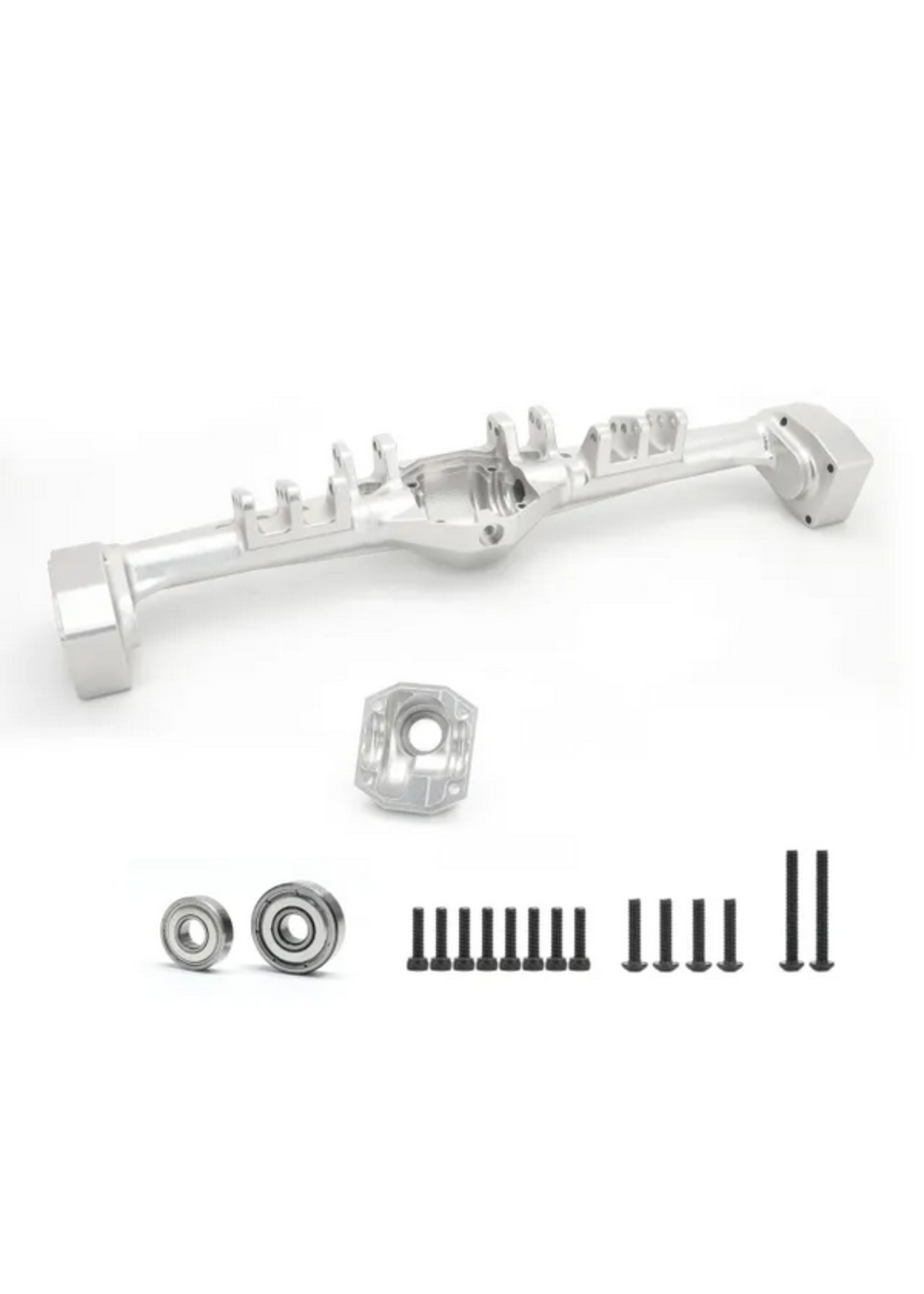 Treal Treal Capra Rear Axle Housing CNC Solid Billet Aluminum 7075 One-Piece Design (Clear)