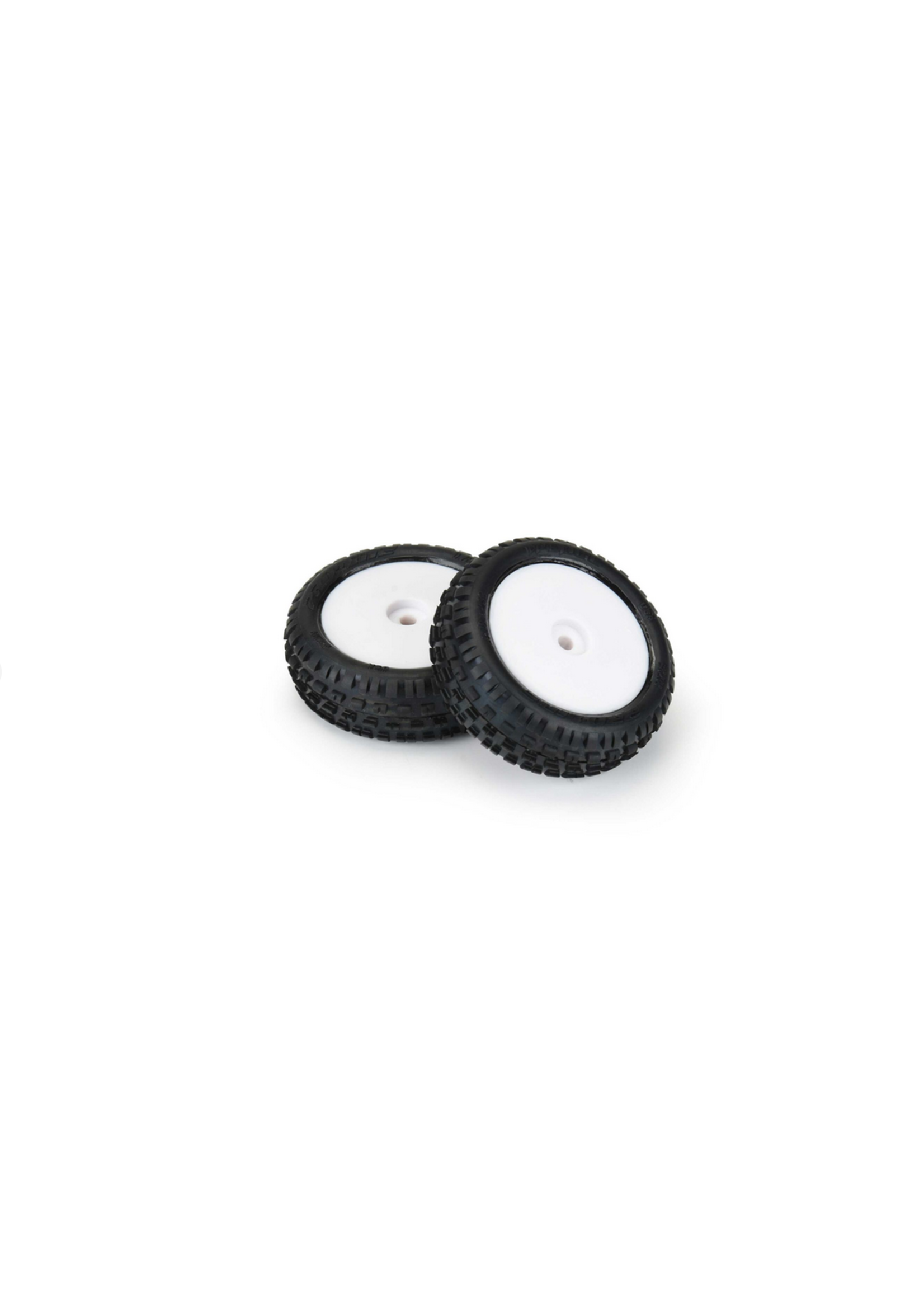 Pro-Line Racing PRO829813 Pro-Line Racing Prism Carpet Tires MTD White Mini-B Front