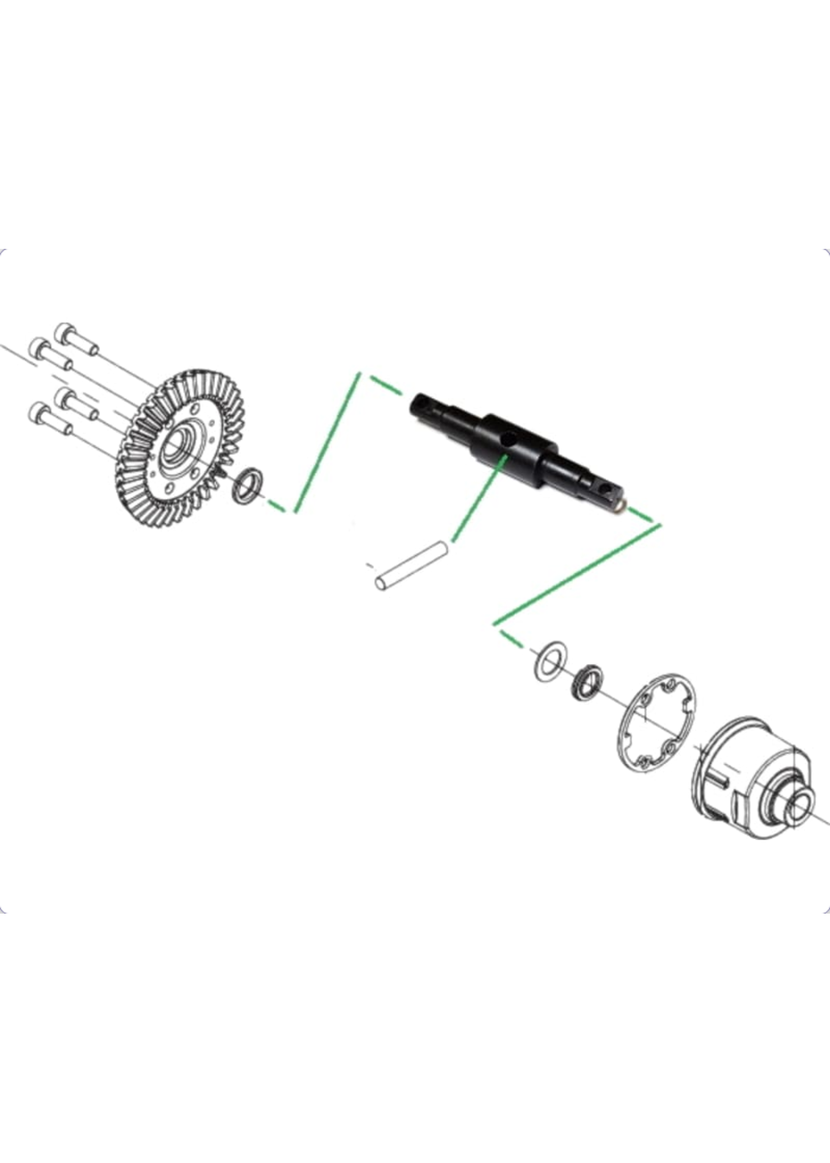 Hot Racing HRASSLF125 Hot Racing Slash 4x4 Lock Differential Posi Spool