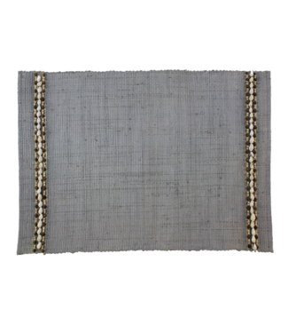 Beachcombers Grey Raffia Placemat