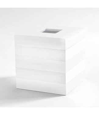 Kassatex Cabana Tissue Holder White