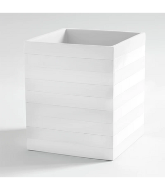 Kassatex Cabana Waste Basket White