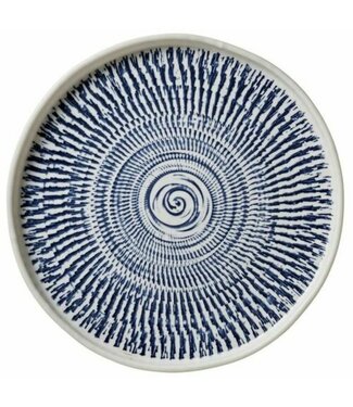 Merritt Tribal Blue 10.75in Dinner Plate