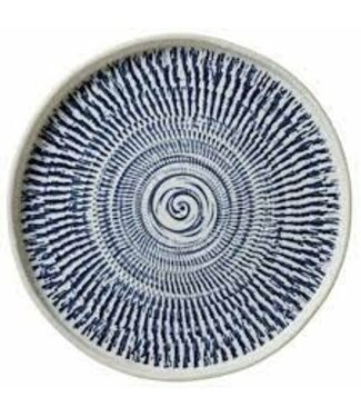 Merritt Tribal Blue Salad Plate 8in