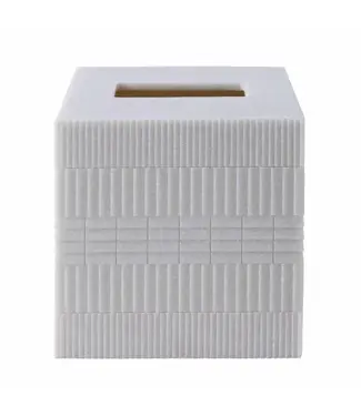 Kassatex Urbano Tissue Holder Ivory