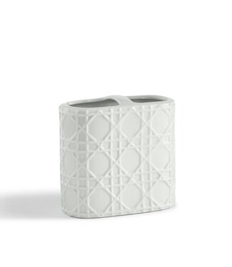 Kassatex Rattan Toothbrush Holder