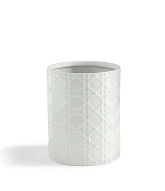 Kassatex Rattan Waste Basket Bath Acc