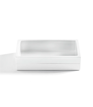 Kassatex Lacca Soap Dish White Bath Acc