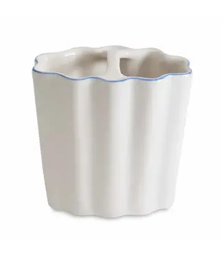 Kassatex Le Marais Toothbrush Holder- Cornflower Blue