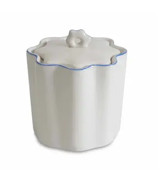 Kassatex Le Marais Cotton Jar- Cornflower Blue