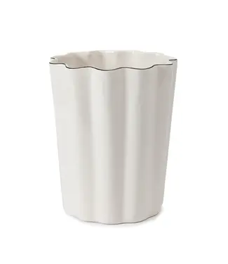 Kassatex Le Marais Waste Basket- B&W