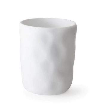 Kassatex Montecito Waste Basket Bath Acc White