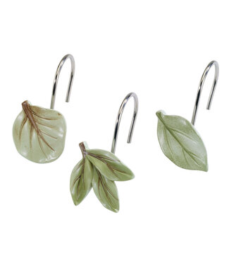 Avanti Linen Ombre Leaves Shower Hooks