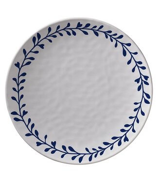 Merritt Blue & White Seaweed Dinner Plate