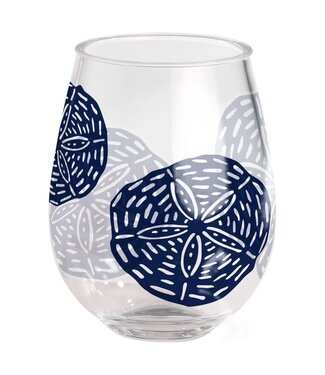 Merritt Sand Dollar Stemless Wine Glass