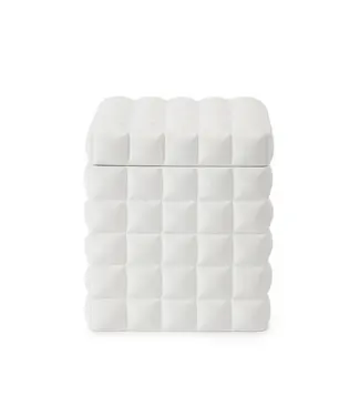 Kassatex Piazza Cotton Jar White