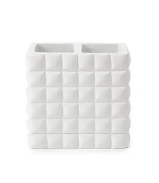 Kassatex Piazza Toothbrush Holder White