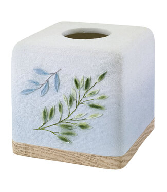 Avanti Linen Ombre Leaves Tissue Box