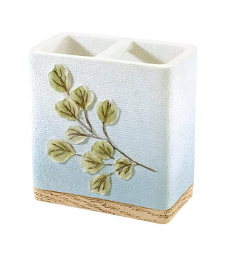 Avanti Linen Ombre Leaves Toothbrush Holder