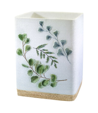Avanti Linen Ombre Leaves Waste Basket