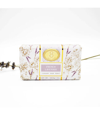 8 Oak Lane French Lavender - Wrapped Bar Soap