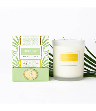 8 Oak Lane Citrus Sage - 5.6oz Soy Wax Candle