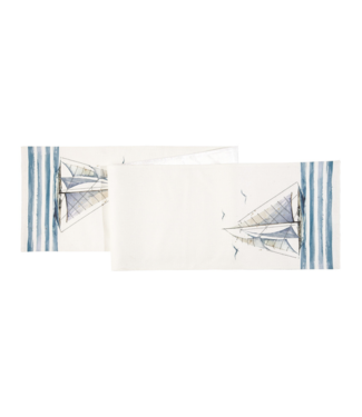 C&F Let Your Dreams Set Sail Embroidered Table Runner