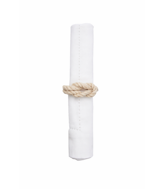 C&F White Rope Napkin Ring
