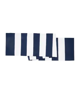 C&F Cabana Navy Stripes Table Runner